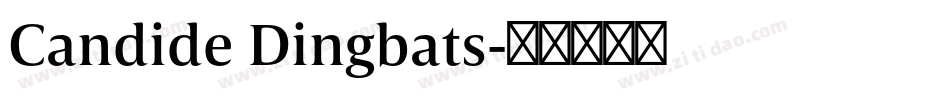 Candide Dingbats字体转换